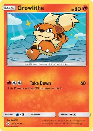 Growlithe — SM Base Set