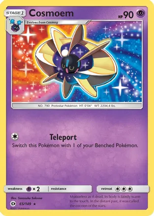 Cosmoem — SM Base Set Pokémon TCG card by Sanosuke Sakuma