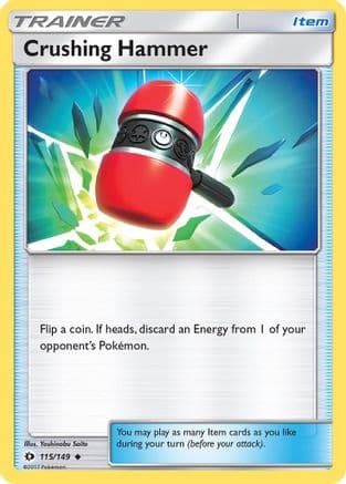 Crushing Hammer — SM Base Set Pokémon TCG card by Yoshinobu Saito