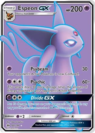 Espeon GX (Full Art) — Pokémon TCG card
