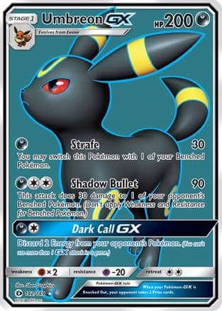 Umbreon GX (Full Art) — Pokémon TCG card