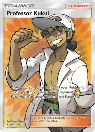 Professor Kukui (Full Art) — SM Base Set Pokémon TCG card by Mitsuhiro Arita