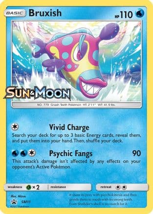 Bruxish - SM11 (Prerelease) — SM Promos Pokémon TCG card by Mizue