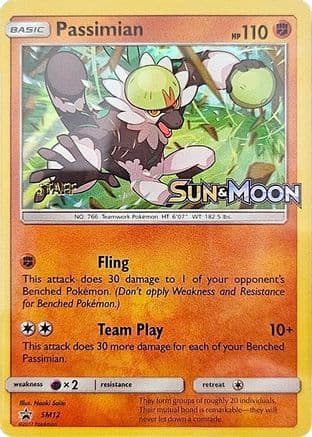 Passimian - SM12 (Prerelease) [Staff] — SM Promos Pokémon TCG card by Hokori Saito