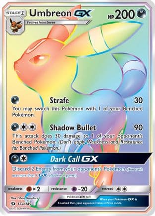 Umbreon GX (Secret) — Pokémon TCG card
