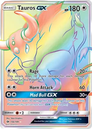 Tauros GX (Secret) — SM Base Set