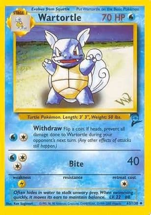 Wartortle [W Stamped] — WoTC Promo