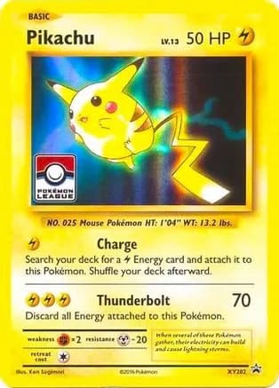 Pikachu - XY202 (Pokemon League) — League & Championship Cards