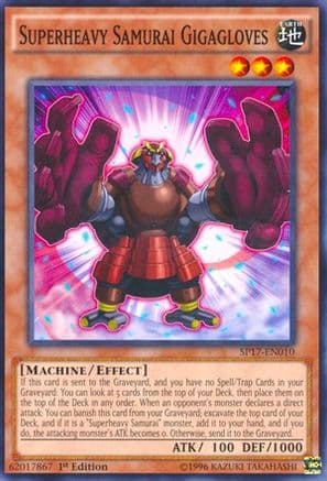 Superheavy Samurai Gigagloves (Starfoil) — Star Pack - Battle Royal Yu-Gi-Oh! card by KAZUKI TAKAHASHI