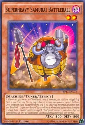 Superheavy Samurai Battleball (Starfoil) — Star Pack - Battle Royal Yu-Gi-Oh! card by KAZUKI TAKAHASHI