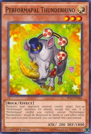 Performapal Thunderhino (Starfoil) — Star Pack - Battle Royal Yu-Gi-Oh! card by KAZUKI TAKAHASHI