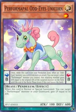 Performapal Odd-Eyes Unicorn (Starfoil) — Star Pack - Battle Royal Yu-Gi-Oh! card by KAZUKI TAKAHASHI