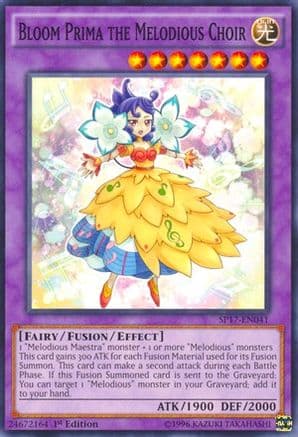 Bloom Prima the Melodious Choir (Starfoil) — Yu-Gi-Oh! card
