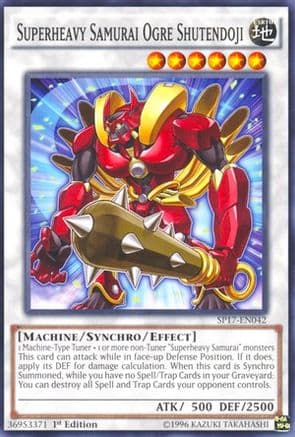 Superheavy Samurai Ogre Shutendoji (Starfoil) — Star Pack - Battle Royal Yu-Gi-Oh! card by KAZUKI TAKAHASHI