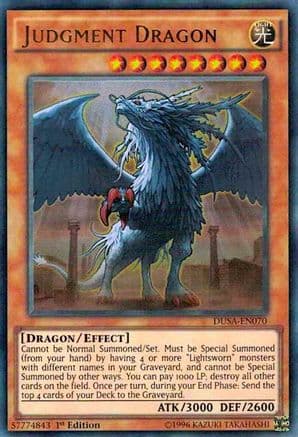 Judgment Dragon — Duelist Saga Yu-Gi-Oh! card by KAZUKI TAKAHASHI