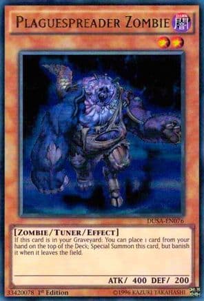 Plaguespreader Zombie — Duelist Saga Yu-Gi-Oh! card by KAZUKI TAKAHASHI