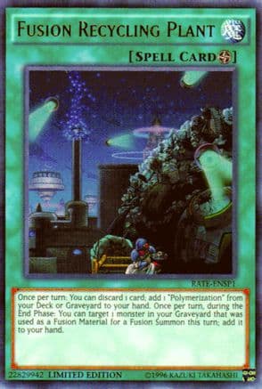 Fusion Recycling Plant (RATE-ENSP1) — Raging Tempest Yu-Gi-Oh! card by KAZUKI TAKAHASHI