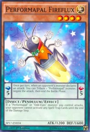 Performapal Fireflux (Starfoil) — Star Pack - Battle Royal Yu-Gi-Oh! card by KAZUKI TAKAHASHI
