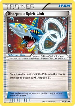 Sharpedo Spirit Link — XY Promos Pokémon TCG card by Ayaka Onodera