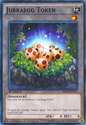 Token: Jurraegg — Structure Deck: Dinosmasher's Fury Yu-Gi-Oh! card by KAZUKI TAKAHASHI