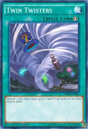 Twin Twisters — Structure Deck: Dinosmasher's Fury Yu-Gi-Oh! card by KAZUKI TAKAHASHI