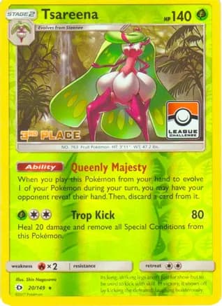 Tsareena - 20/149 (League Challenge) [3rd Place] — League & Championship Cards
