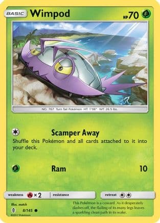 Wimpod — SM - Guardians Rising Pokémon TCG card by match