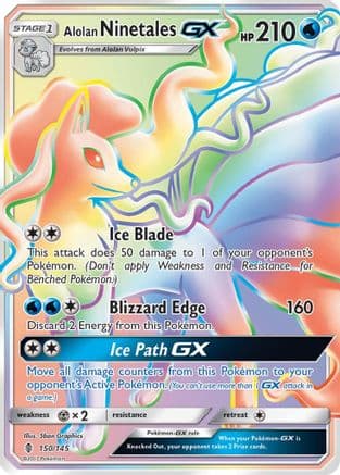 Alolan Ninetales GX (Secret) — Pokémon TCG card