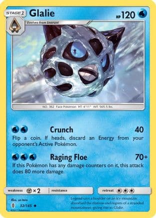 Glalie — SM - Guardians Rising Pokémon TCG card by so-taro