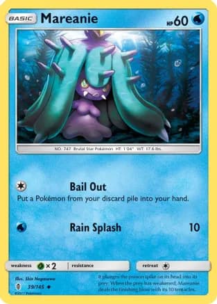 Mareanie — SM - Guardians Rising Pokémon TCG card by Shin Nagasawa