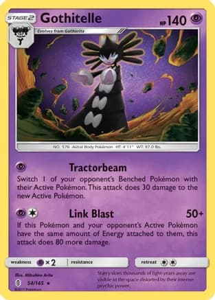 Gothitelle — SM - Guardians Rising Pokémon TCG card by Mitsuhiro Arita
