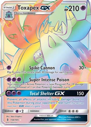 Toxapex GX (Secret) — SM - Guardians Rising Pokémon TCG card by 5ban Graphics