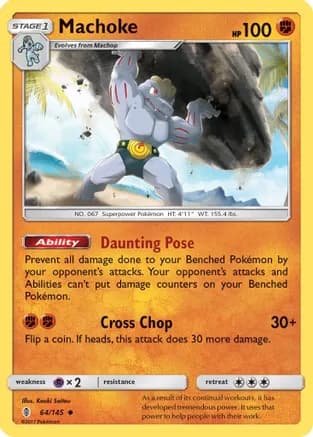 Machoke — SM - Guardians Rising Pokémon TCG card by Kouki Saitou