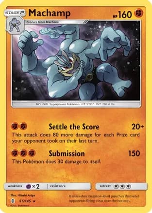 Machamp — SM - Guardians Rising Pokémon TCG card by Hitoshi Ariga