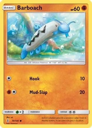 Barboach — SM - Guardians Rising Pokémon TCG card by sui