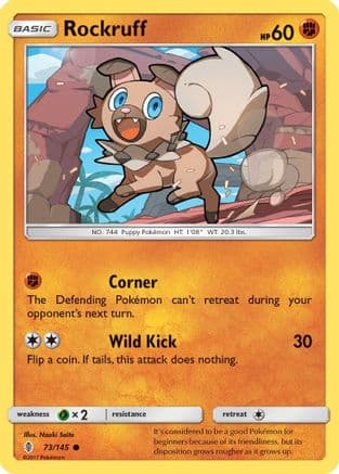 Rockruff — SM - Guardians Rising Pokémon TCG card by OKACHEKE