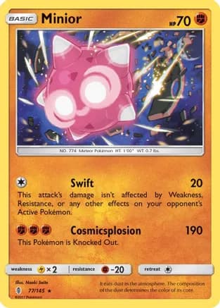 Minior — SM - Guardians Rising Pokémon TCG card by Naoki Saito
