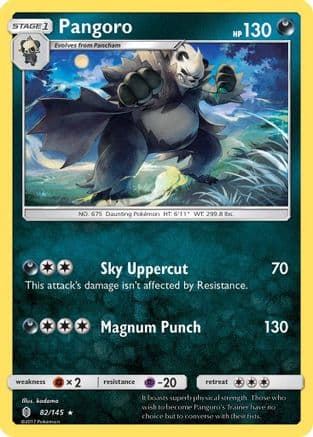 Pangoro — SM - Guardians Rising Pokémon TCG card by kodama