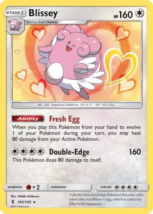 Blissey — SM - Guardians Rising Pokémon TCG card by Hideki Ishikawa