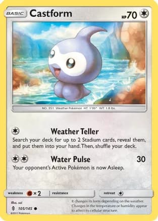 Castform — SM - Guardians Rising Pokémon TCG card by sui