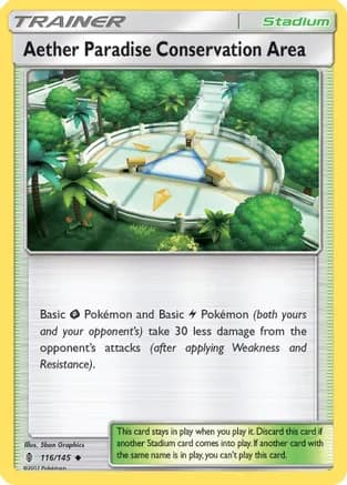 Aether Paradise Conservation Area — SM - Guardians Rising Pokémon TCG card by 5ban Graphics