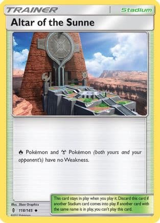 Altar of the Sunne — SM - Guardians Rising Pokémon TCG card by 5ban Graphics