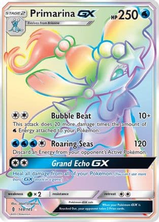 Primarina GX (Secret) — Pokémon TCG card