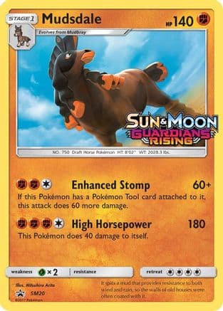 Mudsdale - SM20 (Prerelease) — SM Promos Pokémon TCG card by Mitsuhiro Arita