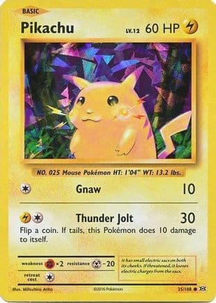 Pikachu - 35/108 (Cracked Ice Holo) — Deck Exclusives Pokémon TCG card by Mitsuhiro Arita