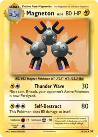 Magneton - 38/108 (XY Evolutions) — Deck Exclusives Pokémon TCG card by Ken Sugimori