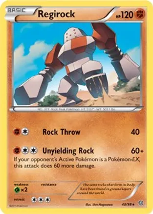 Regirock - 40/98 (XY Ancient Origins) — Deck Exclusives