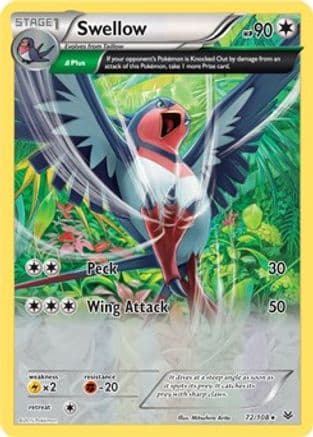 Swellow - 72/108 (XY Roaring Skies) — Deck Exclusives