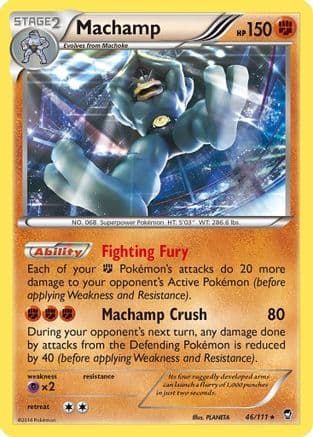 Machamp - 46/111 (XY Furious Fists) — Deck Exclusives Pokémon TCG card by PLANETA
