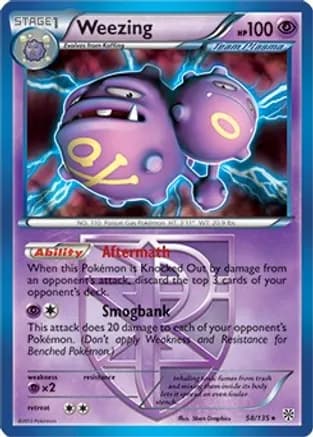 Weezing - 58/135 (BW Plasma Storm) — Deck Exclusives